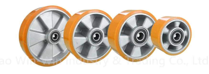 Wholesale Aluminium Core PU Wheel for Trolley Cart Industrial Equipment