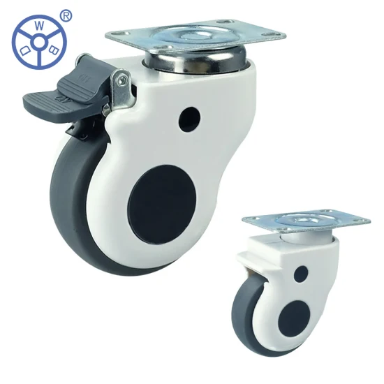 Wholesale 125mm TPR Pivoting Hospital Beds Wheels Medical Swivel Caster with Lock