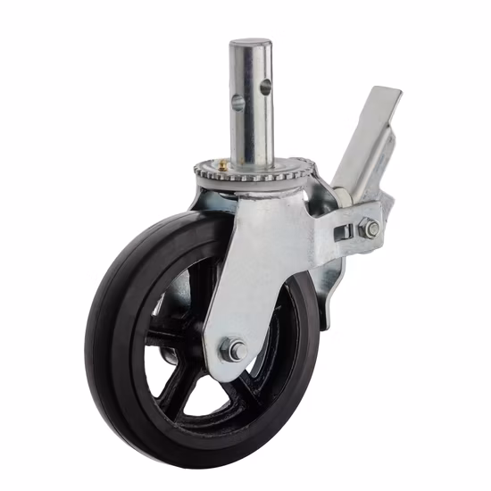 6 Inch Heavy Duty Special Use Red PU Scaffolding Caster