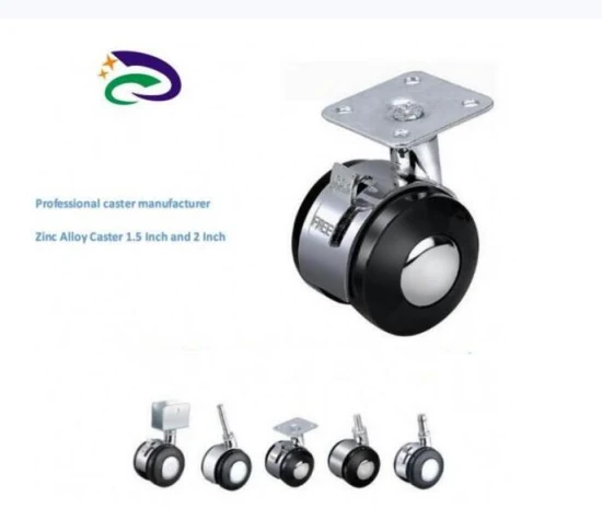 Shop Casters Zinc Alloy Castor Wheel Office Chair Casters Furniture Swivel Twin Caster Wheel