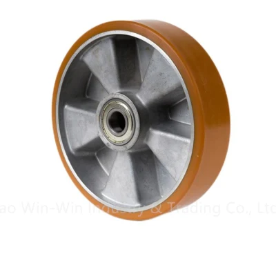 Wholesale Aluminium Core PU Wheel for Trolley Cart Industrial Equipment