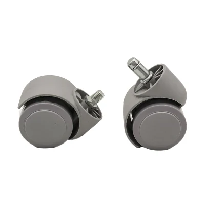 New Material Screw Stem Light Duty TPR Grey Color Furniture Caster Whee